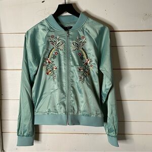 Romeo & Juliet Couture Embroidered Bomber Jacket